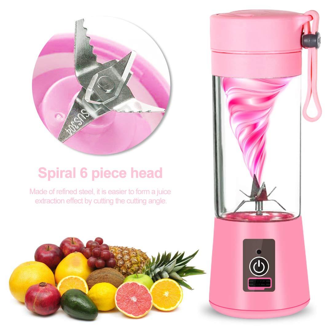 Portable USB Blender Bottle β 6-Blade Rechargeable Juicer for Smoothies & Shakes