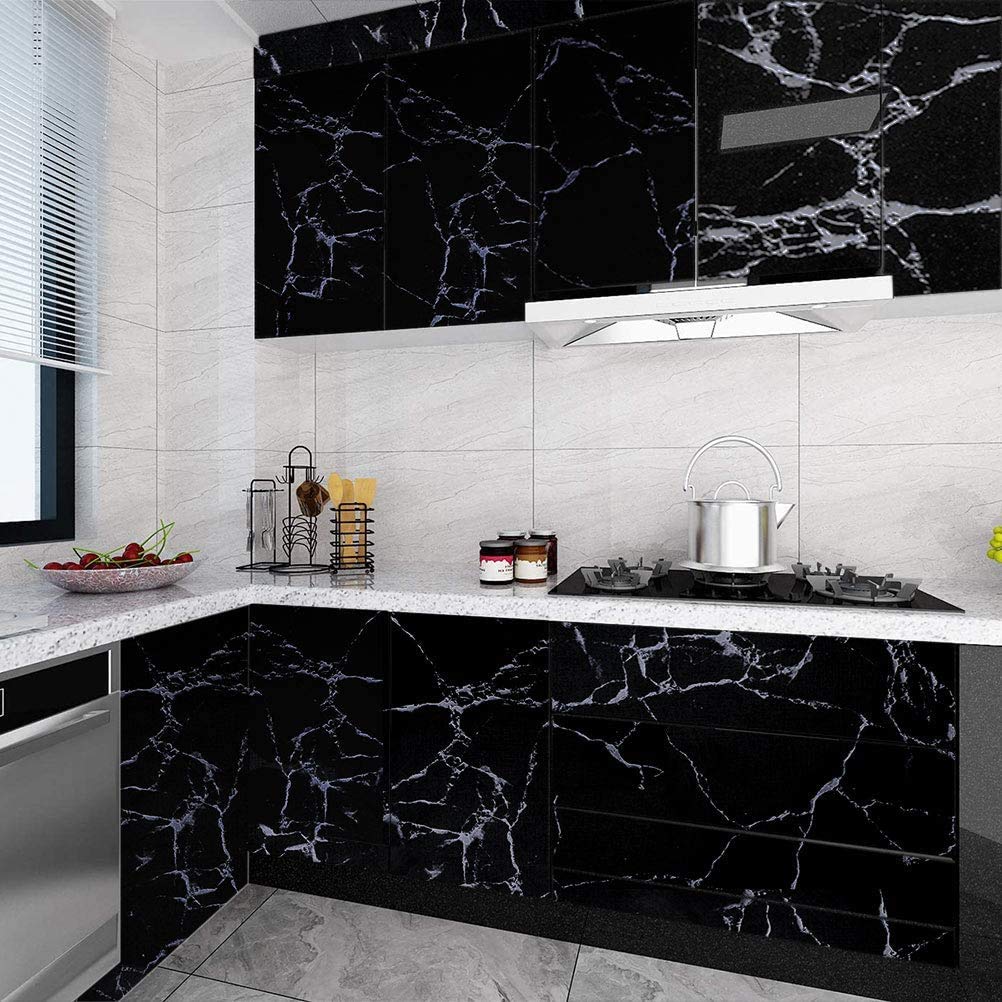 Marble Self-Adhesive Wallpaper – Waterproof Countertop Vinyl Sticker for Kitchen & Furniture