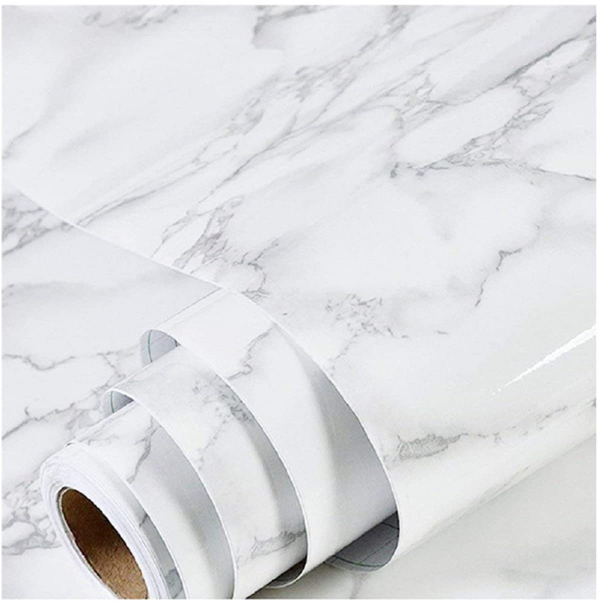 Marble Self-Adhesive Wallpaper – Waterproof Countertop Vinyl Sticker for Kitchen & Furniture