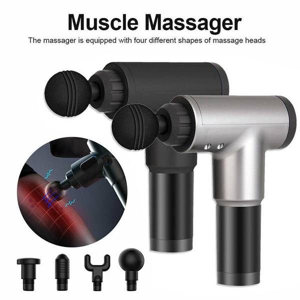 Rechargeable Deep Tissue Massage Gun – Pain Relief for Back, Neck, Shoulder & Muscles