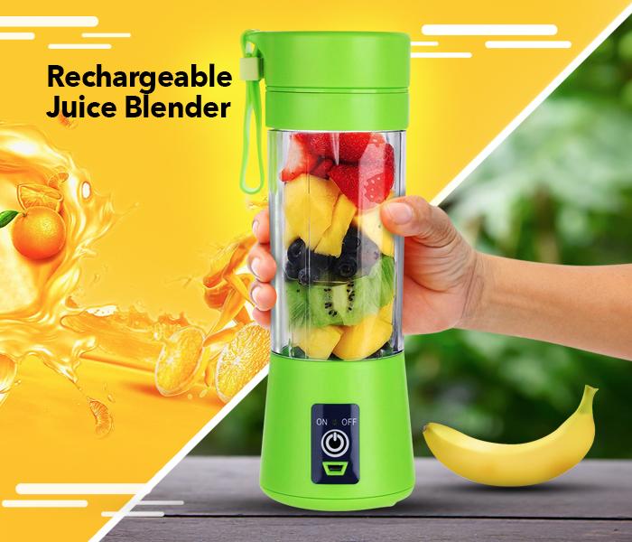 Portable USB Blender Bottle – 6-Blade Rechargeable Juicer for Smoothies & Shakes