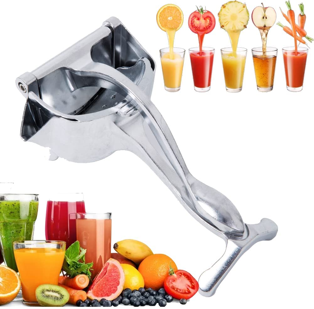 Heavy-Duty Manual Fruit Juicer – Hand Press Citrus Squeezer for Lemon, Orange & More