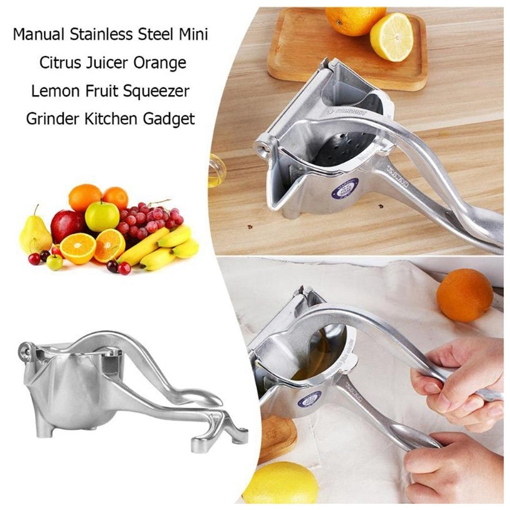 Heavy-Duty Manual Fruit Juicer – Hand Press Citrus Squeezer for Lemon, Orange & More