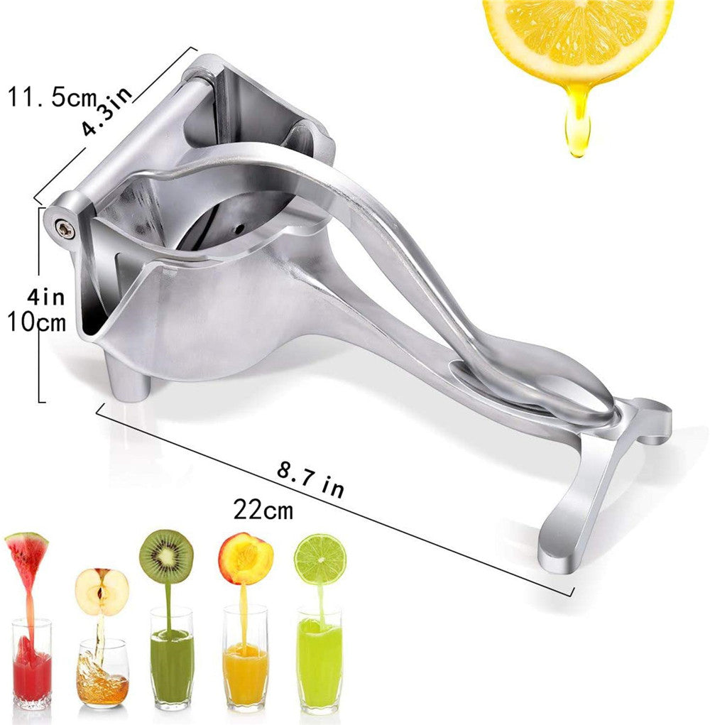 Heavy-Duty Manual Fruit Juicer – Hand Press Citrus Squeezer for Lemon, Orange & More