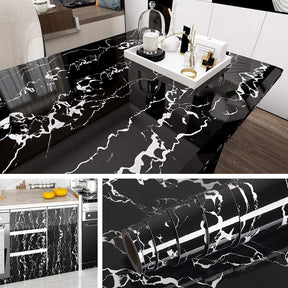 Marble Self-Adhesive Wallpaper – Waterproof Countertop Vinyl Sticker for Kitchen & Furniture