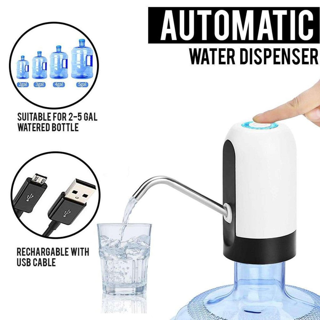 Smart Electric Water Dispenser Pump – USB Rechargeable & One-Touch Operation