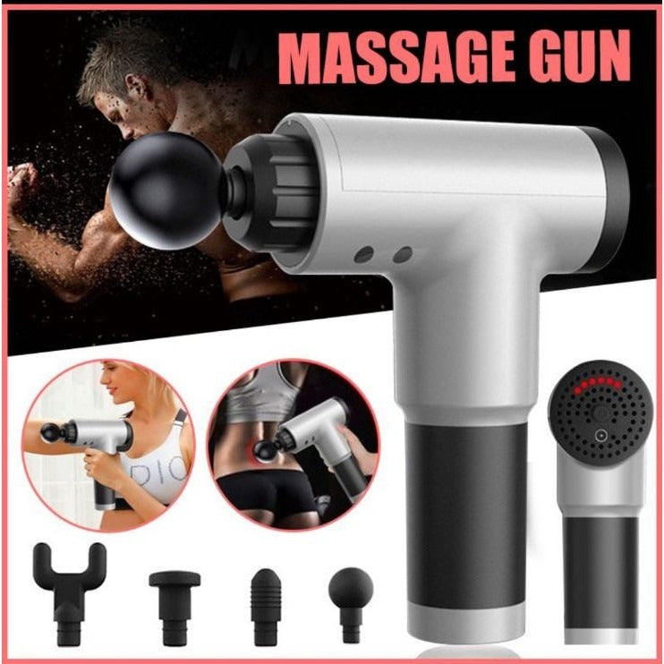 Rechargeable Deep Tissue Massage Gun – Pain Relief for Back, Neck, Shoulder & Muscles