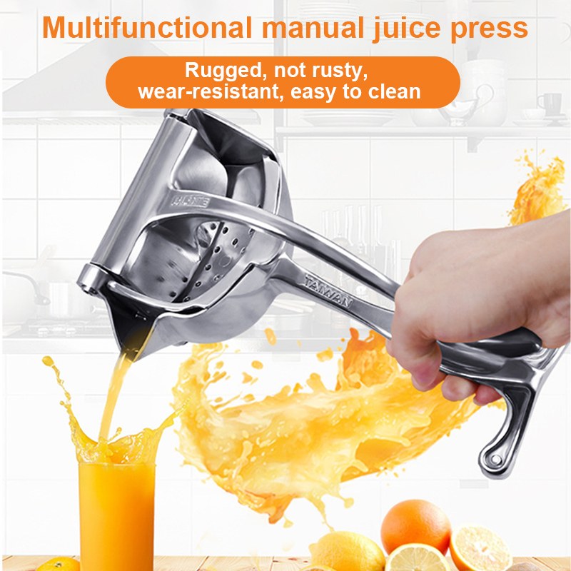 Heavy-Duty Manual Fruit Juicer – Hand Press Citrus Squeezer for Lemon, Orange & More